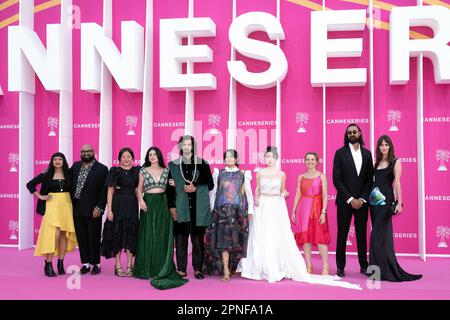 Cannes, Frankreich. 19. April 2023. Junghee Huh besucht das 6. Canneseries International Festival am 18. April 2023 in Cannes, Frankreich. Foto: David Niviere/ABACAPRESS.COM Kredit: Abaca Press/Alamy Live News Stockfoto