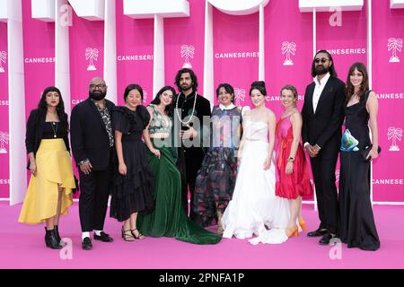 Cannes, Frankreich. 19. April 2023. Junghee Huh besucht das 6. Canneseries International Festival am 18. April 2023 in Cannes, Frankreich. Foto: David Niviere/ABACAPRESS.COM Kredit: Abaca Press/Alamy Live News Stockfoto