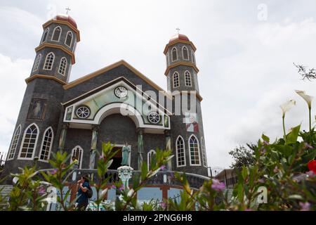 Iglesia de San Rafael in Zarcero, Provinz Alajuela, Costa Rica Stockfoto