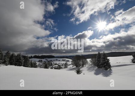 Winterlandschaft, Dachsberg, Hotzenwald, Deutschland Stockfoto