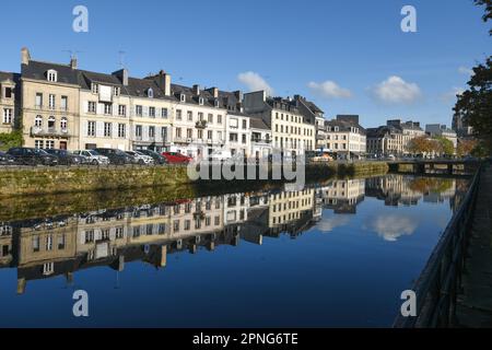 River Odet, Quimper, Bretagne, Frankreich Stockfoto