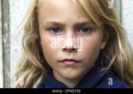 Mädchen (10), Kiel, Schleswig-Holstein, Deutschland Stockfoto