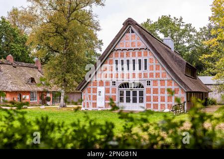 Haus im Schluh, Martha Vogelers Zuhause in der Worpswede Künstlerkolonie, Worpswede, Niedersachsen, Deutschland Stockfoto