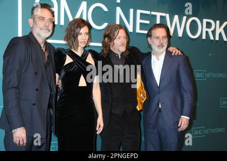 NEW YORK, NY – APRIL 18: Jeffrey Dean Morgan, Lauren Cohan, Norman Reedus und Andrew Lincoln bei der AMC Networks 2023 Upfront im Jazz im Lincoln Center am 18. April 2023 in New York City. Kredit: RW/MediaPunch Stockfoto