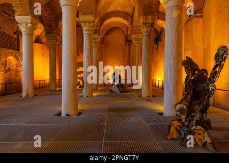 Ausstellung in der Gulhane-Zisterne. Hintergrundfoto für Reisen nach Istanbul. Istanbul Turkiye - 3.30.2023 Stockfoto