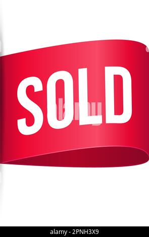 Vektordarstellung für Etiketten mit Verkaufsetiketten ( ausverkauft ) Stock Vektor