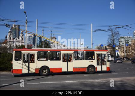 Skoda 14Tr Trolleybus Stockfoto