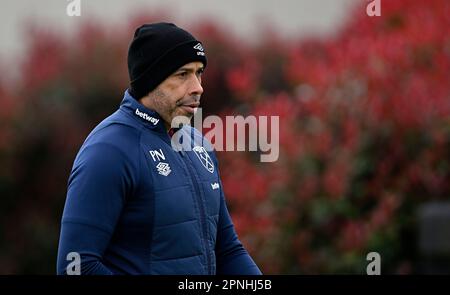 Romford East London, Großbritannien. 19. April 2023. Paul Nevin (West Ham First Team Coach) während der offenen West Ham Trainingseinheit auf dem West Ham Trainingsgelände in Romford. Kredit: MARTIN DALTON/Alamy Live News Stockfoto