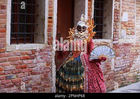 Karneval Venedig, Venedig Karneval, Beauty, Carnevale di Venezia, Masken in Venedig, Venedig Frau, Masken, Kostüme, Kleidern und schönen Frauen Stockfoto