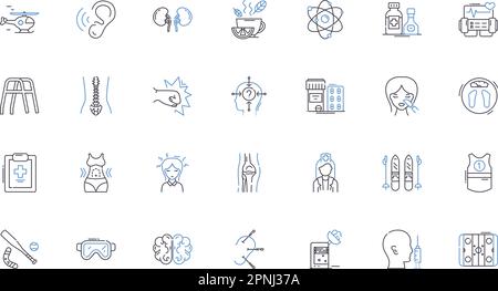 Diet line icons collection. Nutrition, Fitness, Holistic, Low-carb, Gluten-free, Superfoods, Detox vector and linear illustration. Plant-based,Organic Stock Vektor