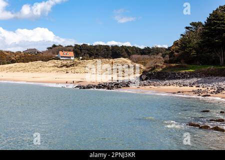 Caldey Island, Ynys Pyr, Priory Bay Beach, Pembrokeshire Wales UK Stockfoto