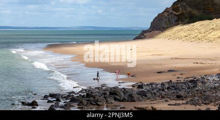 Caldey Island, Ynys Pyr, Priory Bay Beach, Pembrokeshire Wales UK Stockfoto