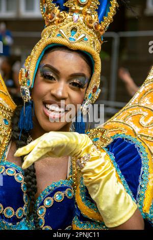 Street Performer, Notting Hill Carnival, August 2022 Stockfoto