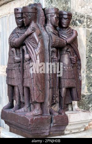 Porträt der vier Tetrarchen, Markusdom, Venedig, Venetien, Italien Stockfoto