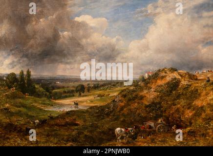 Hampstead Heath, Branch Hill Pond, John Constable, 1828, Stockfoto