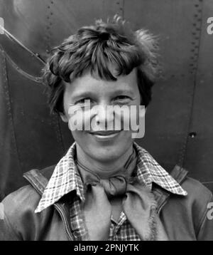 Amelia Earhart (1897-1937), Foto von Underwood und Underwood, 1937 Stockfoto