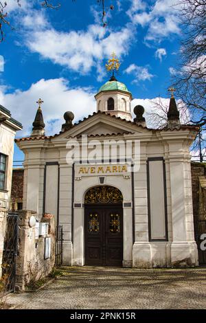 Die Kapelle der Jungfrau Maria in Vysehrad. Prag. UNESCO-Weltkulturerbe. Stockfoto