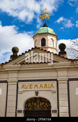 Die Kapelle der Jungfrau Maria in Vysehrad. Prag. UNESCO-Weltkulturerbe. Stockfoto