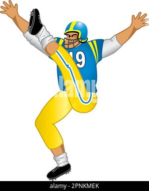 Fußballspieler 79 Stock Vektor