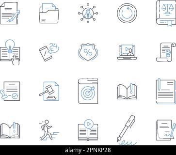 Symbolsammlung für elektronische Geräte. Smartph, Tablet, Notebook, Desktop, Gaming, Kopfzeichen, Ohrstöpsel, Vektor und lineare Illustration. Lautsprecher Stock Vektor