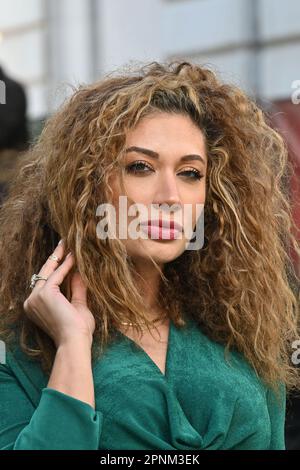 London, Großbritannien. 19. April 2023. Aliyah Rahal bei der Sondervorführung der Höflichen Gesellschaft in Curzon Mayfair, London. Kredit: Nils Jorgensen/Alamy Live News Stockfoto