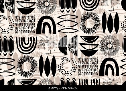 Nahtlose bunte Muster aus ethnischer Herkunft, indisches Design, azteken, Teppichmuster. Stockfoto
