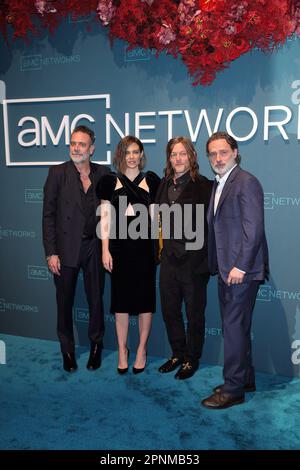 New York, New York, USA. 18. April 2023. Jeffrey Dean Morgan, Lauren Cohan, Norman Reedus, Andrew Lincoln bei Ankunft für AMC Networks 2023 Upfront, Jazz am Lincoln Center, New York, NY, 18. April 2023. Kredit: J. Lingo/Everett Collection/Alamy Live News Stockfoto