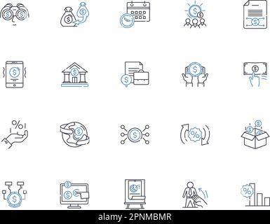 Icons für Wertschätzung. Dankbarkeit, Anerkennung, Wertschätzung, Wertschätzung, Anerkennung, Respekt, Bewunderungsvektor und lineare Darstellung Stock Vektor