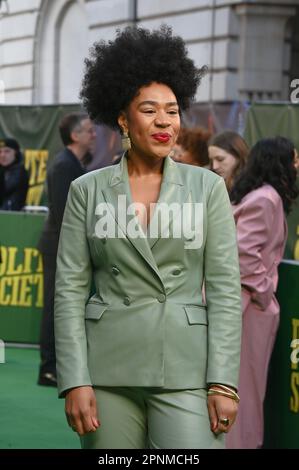 Shona Babayemi trifft bei der Special Screening of Polite Society in Curzon Mayfair, London, Großbritannien ein. Foto aufgenommen am 19. April 2023. Kredit: Siehe Li/Picture Capital/Alamy Live News Stockfoto