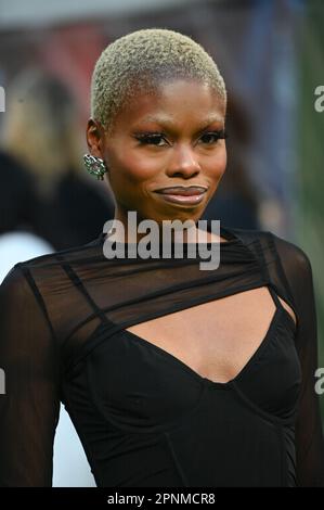 Jasmine McKing trifft bei der Special Screening of Polite Society ein, Curzon Mayfair, London, Großbritannien. Foto aufgenommen am 19. April 2023. Kredit: Siehe Li/Picture Capital/Alamy Live News Stockfoto