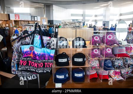 Souvenir-Stand und Café im Tokyo Metropolitan Government Building auf der Aussichtsplattform, Tokio, Japan, 2023 Stockfoto