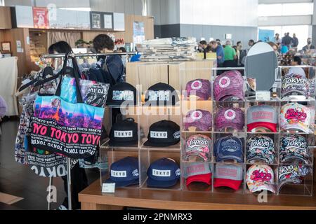 Souvenir-Stand und Café im Tokyo Metropolitan Government Building auf der Aussichtsplattform, Tokio, Japan, 2023 Stockfoto