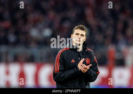 München, Deutschland. 19. April 2023. Fußball: Champions League, Bayern München - Manchester City, Knockout-Runde, Viertelfinale, Second Legs. Kredit: Matthias Balk/dpa/Alamy Live News Stockfoto