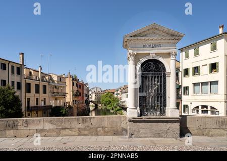 Padua, Italien. April 2023. Blick auf die Molino-Brücke im Stadtzentrum Stockfoto