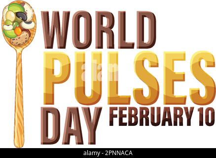 Designabbildung für World Pulses Day Banner Stock Vektor