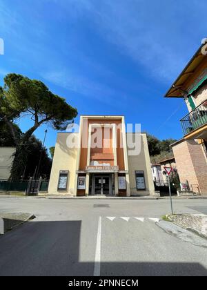 Italien, Emilia Romagna, Predappio, städtisches Kino Stockfoto