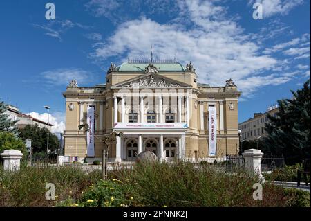 Nationaltheater, Rijeka, Primorsko-Goranska, Kroatien Stockfoto