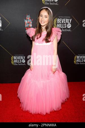 19. April 2023 Hollywood, Kalifornien - Aria. Eröffnungsnacht des Beverly Hills Film Festivals 2023 in den TCL Chinese 6 Theatres in Hollywood. (Kreditbild: © FS/AdMedia via ZUMA Press Wire) NUR REDAKTIONELLE VERWENDUNG! Nicht für den kommerziellen GEBRAUCH! Stockfoto