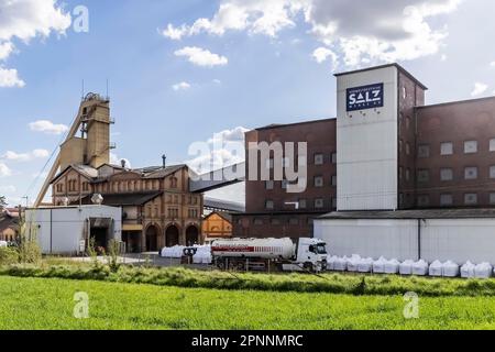 Suedwestdeutsche Salzwerke AG (SWS AG), Hersteller von Steinsalz und verdampftem Salz. Besuchermine der in Bad Friedrichshall-Kochendorf, Bad Stockfoto