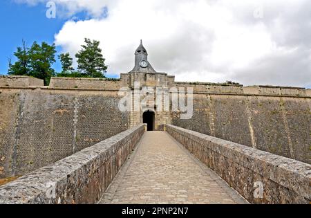 Eintritt der Citadelle, Blaye, Gironde, Nouvelle Aquitaine, Frankreich Stockfoto