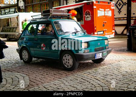 Szczawno-zdroj, Polen - August 6,2022: X Walbrzych International Rally of Oldtimer Stockfoto