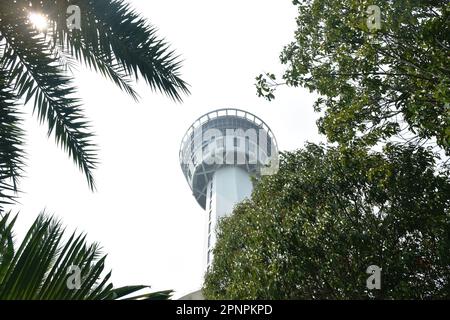 Samut Prakan Stadt Wolkenkratzer Wiederaufbau von alten Gefängnis zu Wahrzeichen in Thailand Stockfoto