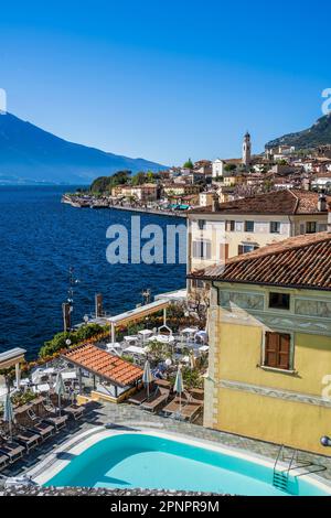 Limone Sul Garda, Gardasee, Lombardei, Italien Stockfoto