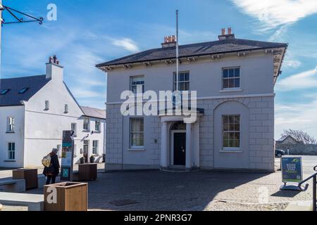 Old House of Keys, ehemaliges parlamentsgebäude, von Thomas Brine 1821, Castletown, Isle of man Stockfoto