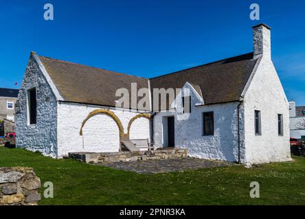 Old Grammar School, Yn Chenn Scoill Ghrammeyoys, 13. Century, Castletown, Isle of man Stockfoto