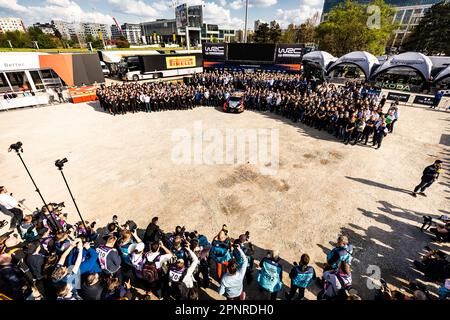 Zagreb, Kroatisch. 20. April 2023. Ambiance während der Kroatien Rally 2023, 4. Runde der WRC World Rally Car Championship 2023, vom 20. Bis 23. April 2023 in Zagreb, Kroatien - Foto Nikos Katikis/DPPI Credit: DPPI Media/Alamy Live News Stockfoto