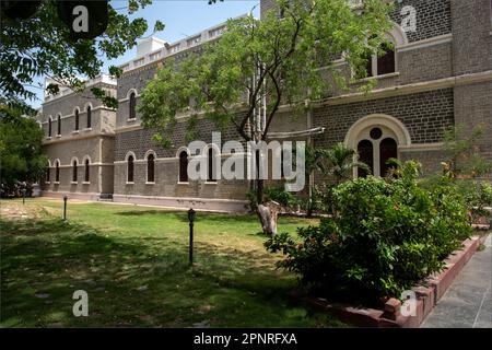 DIE ALFRED HIGH SCHOOL - MOHANDAS GANDHI VIDHYALAY, RAJKOT, GUJARAT, INDIEN. Stockfoto