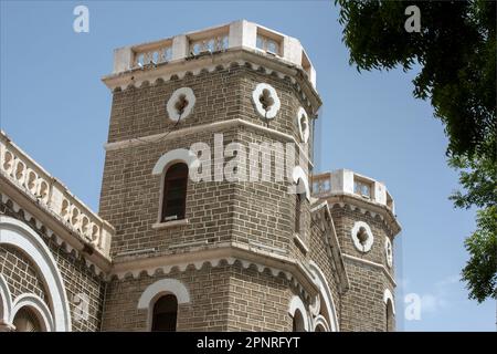 DIE ALFRED HIGH SCHOOL - MOHANDAS GANDHI VIDHYALAY, RAJKOT, GUJARAT, INDIEN. Stockfoto