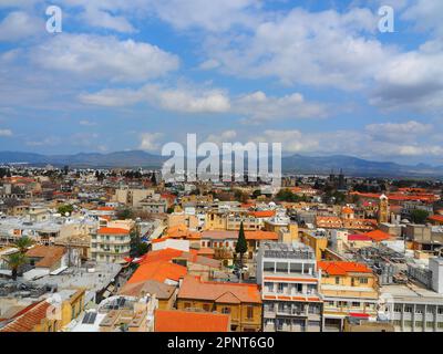 Nikosia, abgewanderte Hauptstadt Zyperns auf einem Roadtrip, Mittelmeer Stockfoto