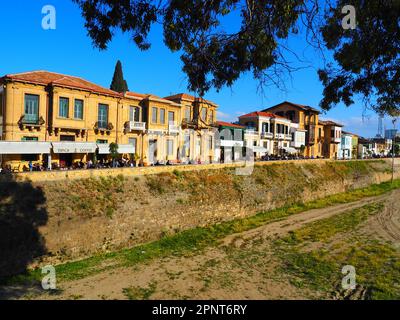 Nikosia, abgewanderte Hauptstadt Zyperns auf einem Roadtrip, Mittelmeer Stockfoto